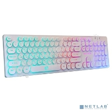 Клавиатура проводная Dialog Gan-Kata KGK-16U WHITE - игровая с RGb-подсветкой, USB, белая