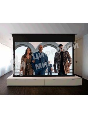 Экран для проектора S'OK SCPSMC-298X168ED45GF для встраивания в потолок моторизованный 135'' с боковым натяжением, полотно Grey Fiberglass, экстрадроп 45см