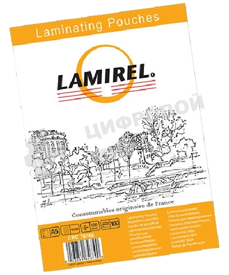 Пленка для ламинирования Lamirel А5, 100мкм, 100 шт.