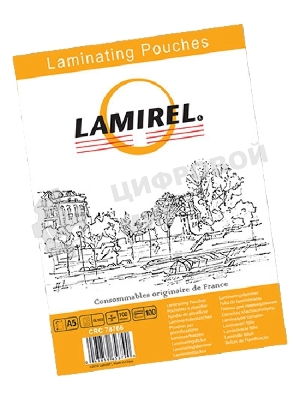 Пленка для ламинирования Lamirel А5, 100мкм, 100 шт.