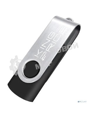 Флешка USB KingPrice KPFD2 (KPFD2A032ABK), 32Gb, USB 2.0, R/W 20/10, черный/сере