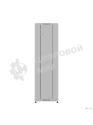 Шкаф серверный NTSS Премиум (NTSS-R42U6060GS) напольный 42U 600x600 мм пер. дв. стекл. металл 900 кг серый IP20 сталь