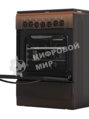 Плита электрическая Gefest 6140-02 0001 коричневый, конфорок 4 электрических, духовка 55 л, 60 см x 85 см x 60 см