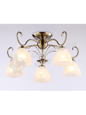 Светильник Ambrella light TR3046/5 SB/FR бронза/белый матовый E27/5 max 40W D595*285