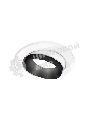 Комплект встраиваемого поворотного светильника Ambrella light XC7651021 SWH/PBK белый песок/черный полированный MR16 GU5.3 (C7651, N7031)