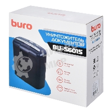 Шредер Buro Home BU-S601S (секр.Р-1)/ленты/6лист./10лтр./пл.карты