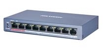 Коммутатор Hikvision DS-3E0109P-E/M(B) 9x100Mb 8PoE+ 58W неуправляемый