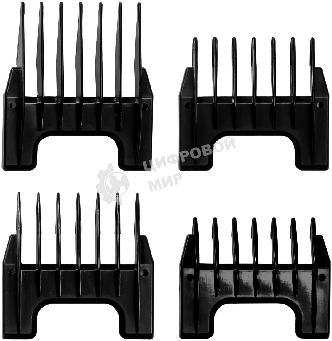 Набор для стрижки Galaxy Line GL 4155, черный с серебристым, лезвия из японской нержавеющей стали, индикатор работы и заряда, время непрерывной работы 45 мин, 4 насадки–расчески (3, 6, 9, 12 мм), эргономичный дизайн