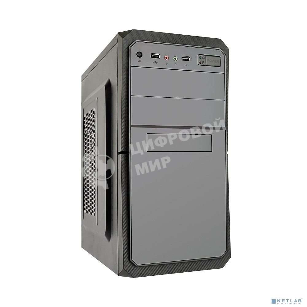 Компьютерный корпус ExeGate EX284026RUS Minitower BA-202 Black, mATX, AA350, 80мм, 2хUSB, Audio