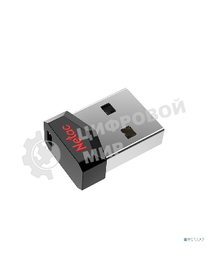 Флешка USB Netac UM81 (NT03UM81N-016G-20BK), 16Gb, USB 2.0, R/W 30/10, черный/красный