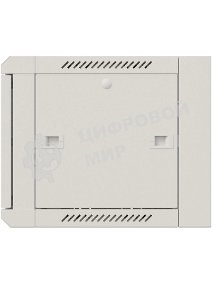 Шкаф коммутационный NTSS Премиум (NTSS-W6U6045FD) настенный 6U 570x450 мм пер. дв. металл 60 кг серый 350 мм 18 кг 220 град. 370 мм IP20 сталь