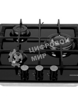 Газовая варочная панель HOMSair HGE433TGCBK