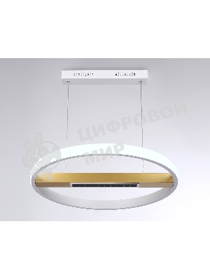 Светильник Ambrella light FL51488 WH/GD белый/золото 62W 3000K-6400K D600*1000 (ПДУ ИК)