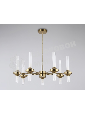 Люстра Ambrella light LH55360/14 BS/CL латунь/прозрачный G9/14 max 30W D750*690