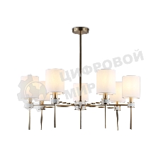 Люстра Ambrella light LH72373/7 DBS/WH темная латунь/белый E14/7 max 40W D840*720