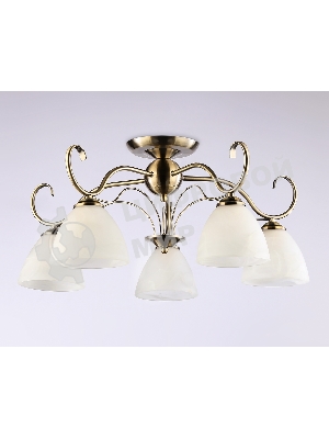 Светильник Ambrella light TR3046/5 SB/FR бронза/белый матовый E27/5 max 40W D595*285