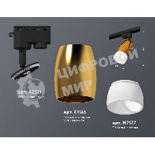 Светильник Ambrella light XT1125014 PYG/SBK/FR золото желтое полированное/черный песок/белый матовый MR16 GU5.3
