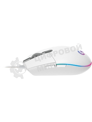 Мышь проводная Logitech G102 LIGHTSYNC белый, 8000 dpi, USB, кнопки - 6