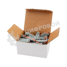 Соединительная клемма многоразовая Rexant проходная 1 полюс, серый (0,08-4 мм²) (50 шт./уп.)