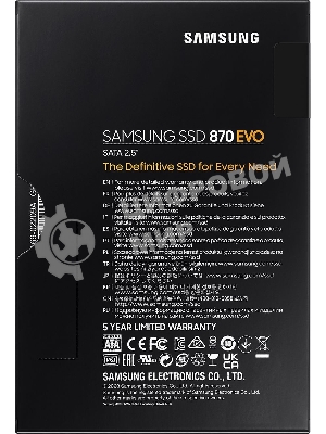 Накопитель SSD Samsung 2Tb 870 EVO Series MZ-77E2T0B/EU