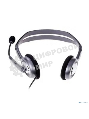 Гарнитура Logitech H110 серебристый, проводная, 3.5 мм