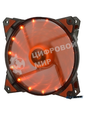 Вентилятор для корпуса Crown CMCF-12025S-1223 черный/оранжевый, 120 мм, 1650 об/мин, 28 дБ, 3 pin