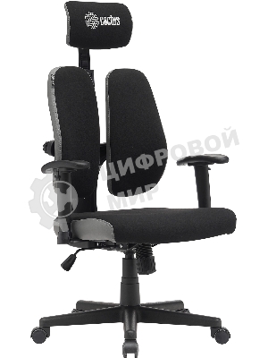 Кресло Cactus CS-CHR-MC03-BKGY черный, сетка