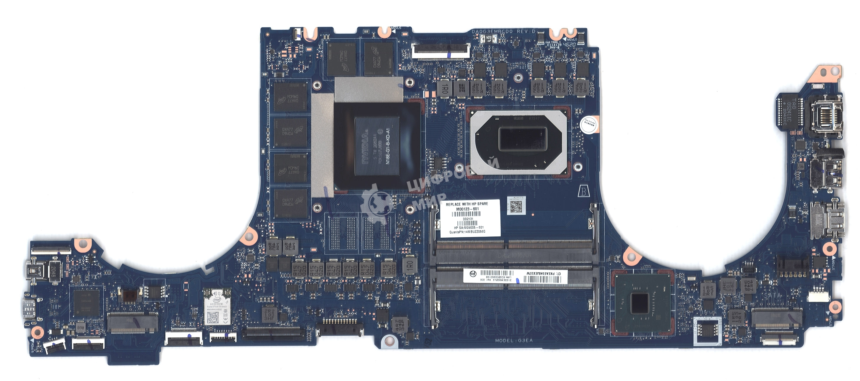 Материнская плата HP Omen 15-EK i7-10750H RTX 2060