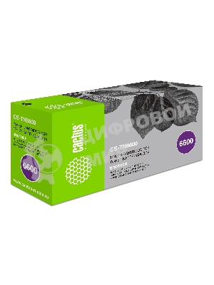 Картридж лазерный Cactus CS-TN6600 черный (6000 стр.) для Brother HL-1030/1230/1240/1250/1270N/1440/1450/1470N