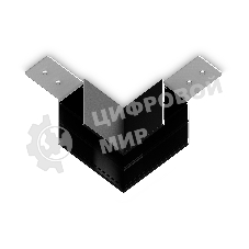 GL1032 BK черный коннектор угловой для накладного шинопровода Magnetic 220V 80*80*52