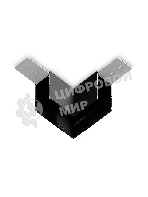 GL1032 BK черный коннектор угловой для накладного шинопровода Magnetic 220V 80*80*52