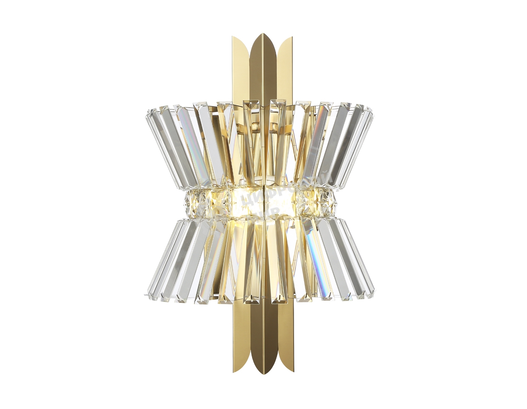 Настенный светильник Ambrella light LH41029/2 BS/CL латунь/прозрачный E14*2 max 40W 310*180*460