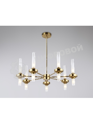 Люстра Ambrella light LH55360/14 BS/CL латунь/прозрачный G9/14 max 30W D750*690