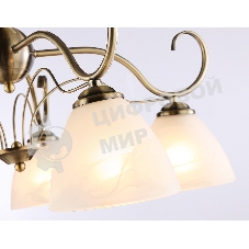 Светильник Ambrella light TR3046/5 SB/FR бронза/белый матовый E27/5 max 40W D595*285
