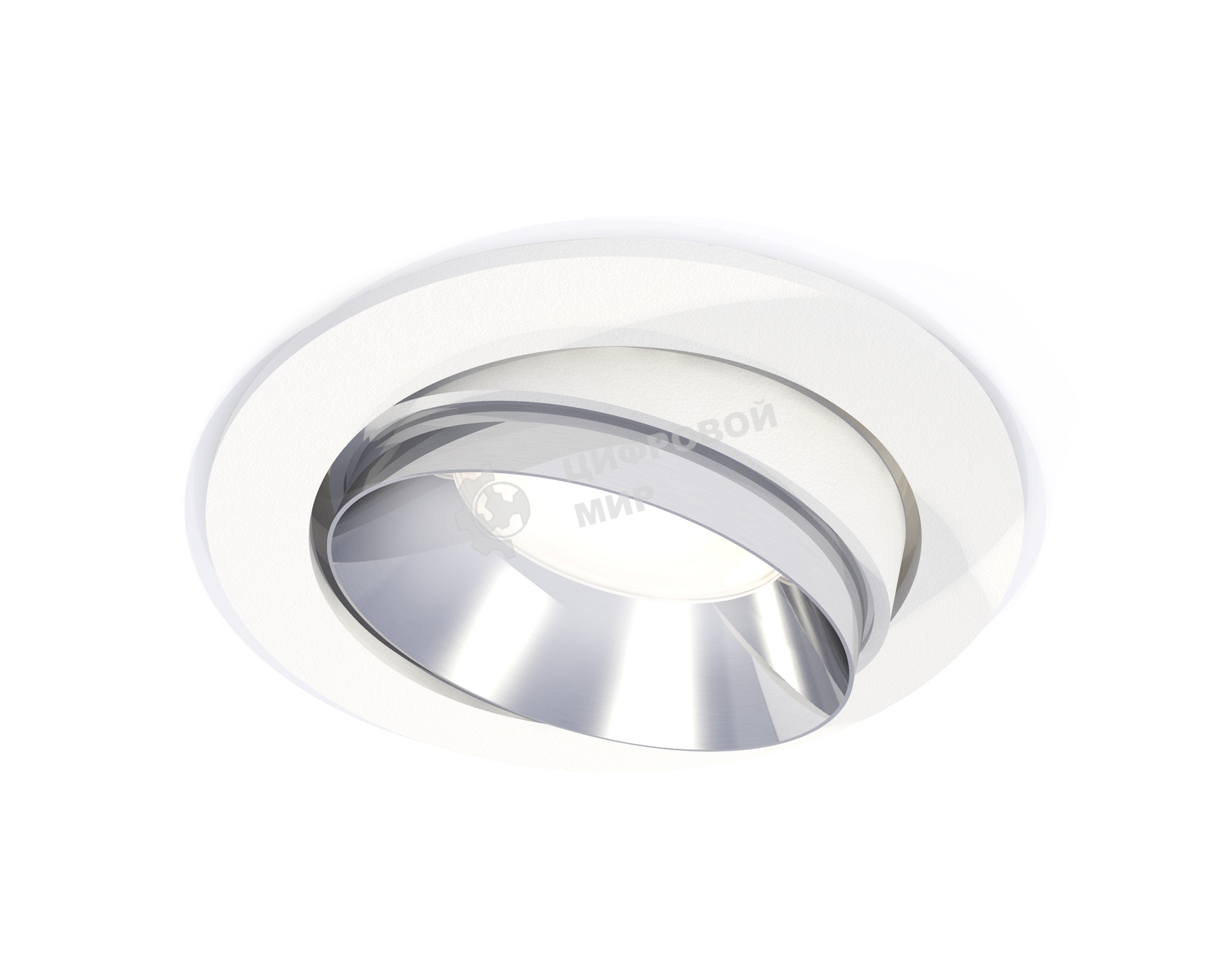Комплект встраиваемого поворотного светильника Ambrella light XC7651022 SWH/PSL белый песок/серебро полированное MR16 GU5.3 (C7651, N7032)