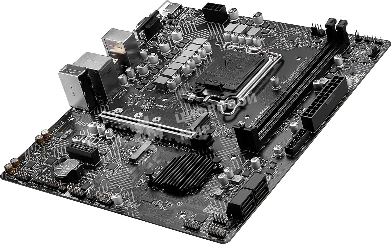 Материнская плата MSI PRO H610M-G DDR4, LGA 1700, Intel H610, 2xDDR4, 4xSATA, 1xM.2, 1xPCIe 4.0 x16, 1xPCIe 3.0 x1, 1xHDMI, 1xDP, 1xVGA, 1xRJ45 1Gb, 2xUSB-A 3.2 Gen 1, 4xUSB-A 2.0, 3x3.5мм, 7.1, mATX