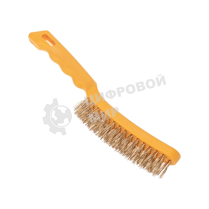 Щетка по металлу Kranz с пластиковой ручкой 4 ряд. 260 мм