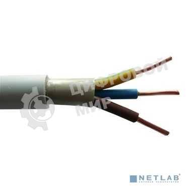 Кабель силовой медный Rexant NUM-J 3x1,5 мм², длина 50 метров, ГОСТ 31996-2012, ТУ 3520-015-38229892-2015