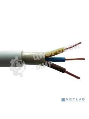 Кабель силовой медный Rexant NUM-J 3x1,5 мм², длина 50 метров, ГОСТ 31996-2012, ТУ 3520-015-38229892-2015