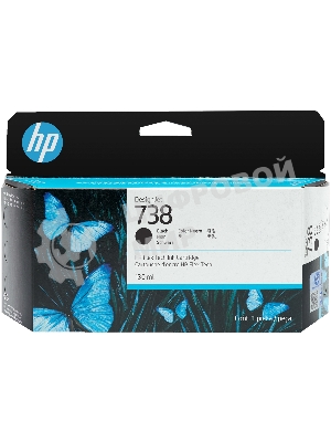 Картридж HP 738 для HP DesignJet T850, T950 MFP,черный, 130ml (ориг) 498N4A