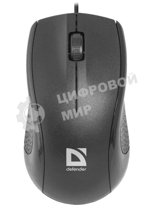 Мышь проводная Defender Optimum MB-160 черный, 1000 dpi, USB, кнопки - 3