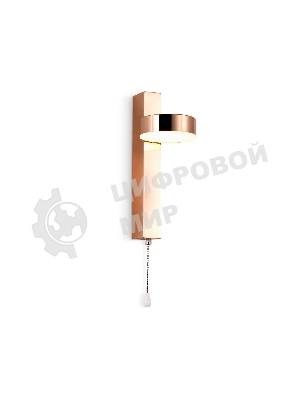 Настенный светодиодный светильник с выключателем Ambrella light FW161 GD золото LED 3000K 6W 265*95*135