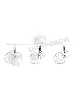 Светильник Ambrella light TR8631/3 WH/CH белый/хром E27*3 max 40W 460*91*175