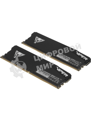 Оперативная память Patriot Viper Elite 5 Ultra, DDR5, 32GB (2x16GB), 6000 MHz, CL28, с радиатором, чёрный