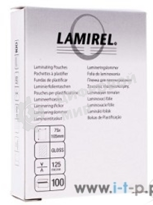 Пленка для ламинирования Lamirel LA-78663 (75х105 мм, 125 мкм, 100 шт.)