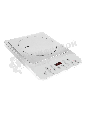 Плита настольная электрическая Centek CT-1517 белый, 2 кВт, индукция, конфорки - 1, стеклокерамика, сенсор