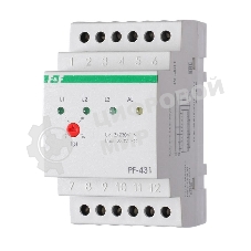 Переключатель фаз PF-431 (с приоритетной фазой; монтаж на DIN-рейке 35мм 3х400/230+N 3х16А IP20) F&F EA04.005.001