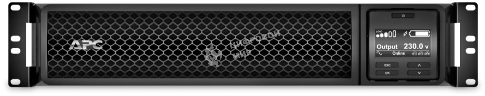 Источник бесперебойного питания APC Smart-UPS SRT, 1000VA/1000W, On-Line, Extended-run, Rack 2U (Tower convertible), черный