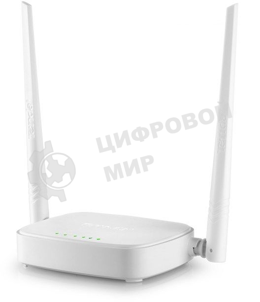 Сетевое оборудование Tenda N301 маршрутизатор 802.11n, до300Мбит/с, 2T2R, LAN: 3х10/100Мбит/с, WAN: 1х10/100Мбит/c, 2 внешние антенны 5дБи