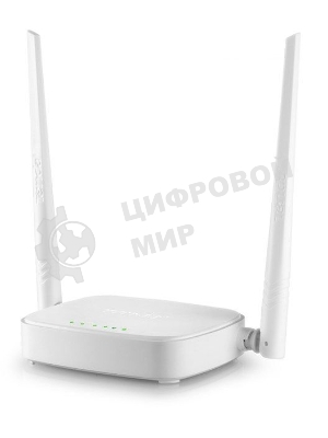 Сетевое оборудование Tenda N301 маршрутизатор 802.11n, до300Мбит/с, 2T2R, LAN: 3х10/100Мбит/с, WAN: 1х10/100Мбит/c, 2 внешние антенны 5дБи